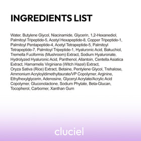 cluciel lifestyle bathroom counter scene promoting daily routine use
