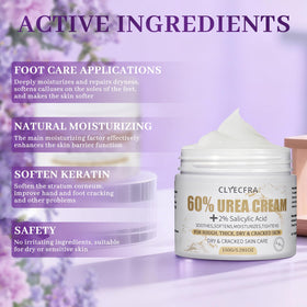 Clyecfra cream applied to hand demonstrating targeted softening benefit