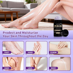 Clyecfra with lavender sprig in bathroom lifestyle scene promoting calming scent