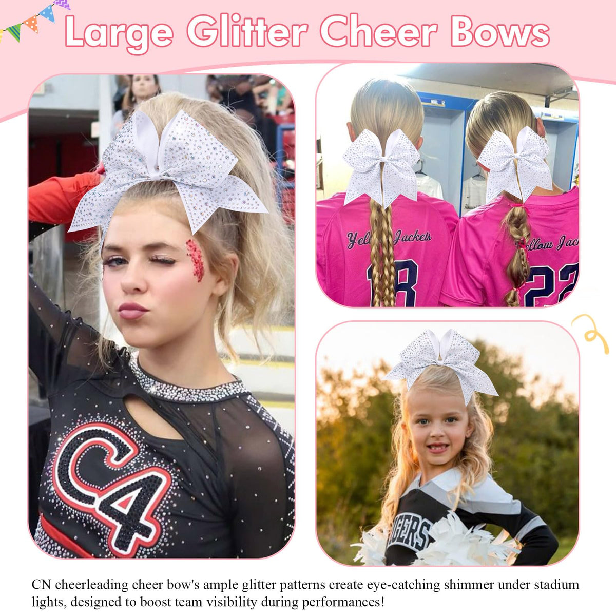 CN hand holding bow to show size and lightweight comfort for wearers
