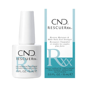 CND RescueRxx front packaging displaying bottle and label, shows professional repair branding