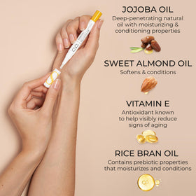 CND SolarOil inside a manicure kit illustrating professional and at-home benefit