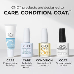 CND SolarOil back label and ingredients list showing transparency benefit