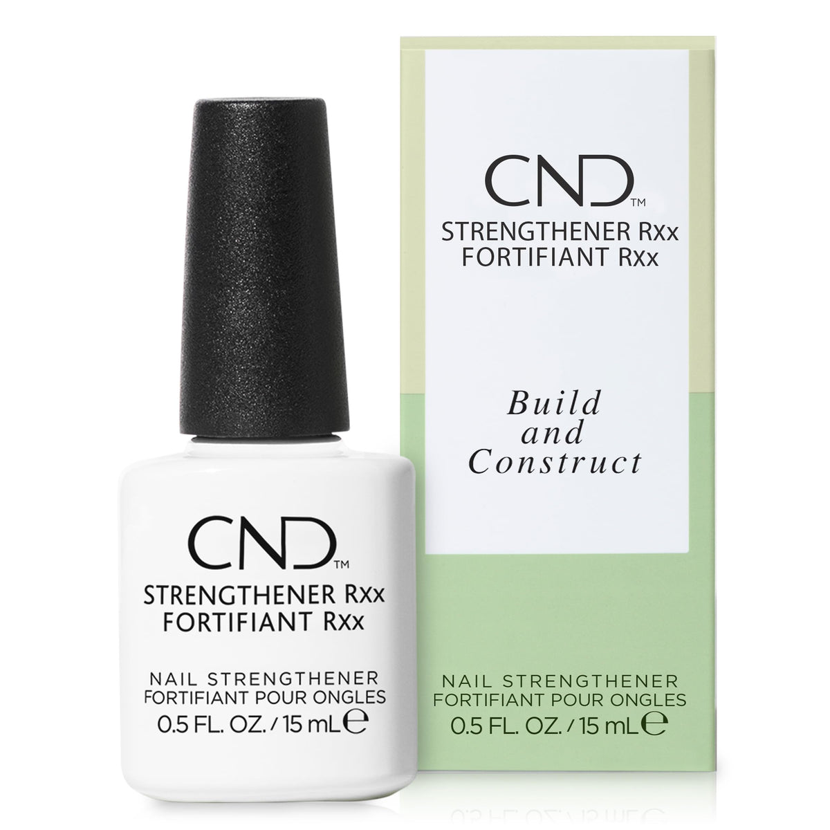 CND Strengthener RXx front packaging showing product and label benefits