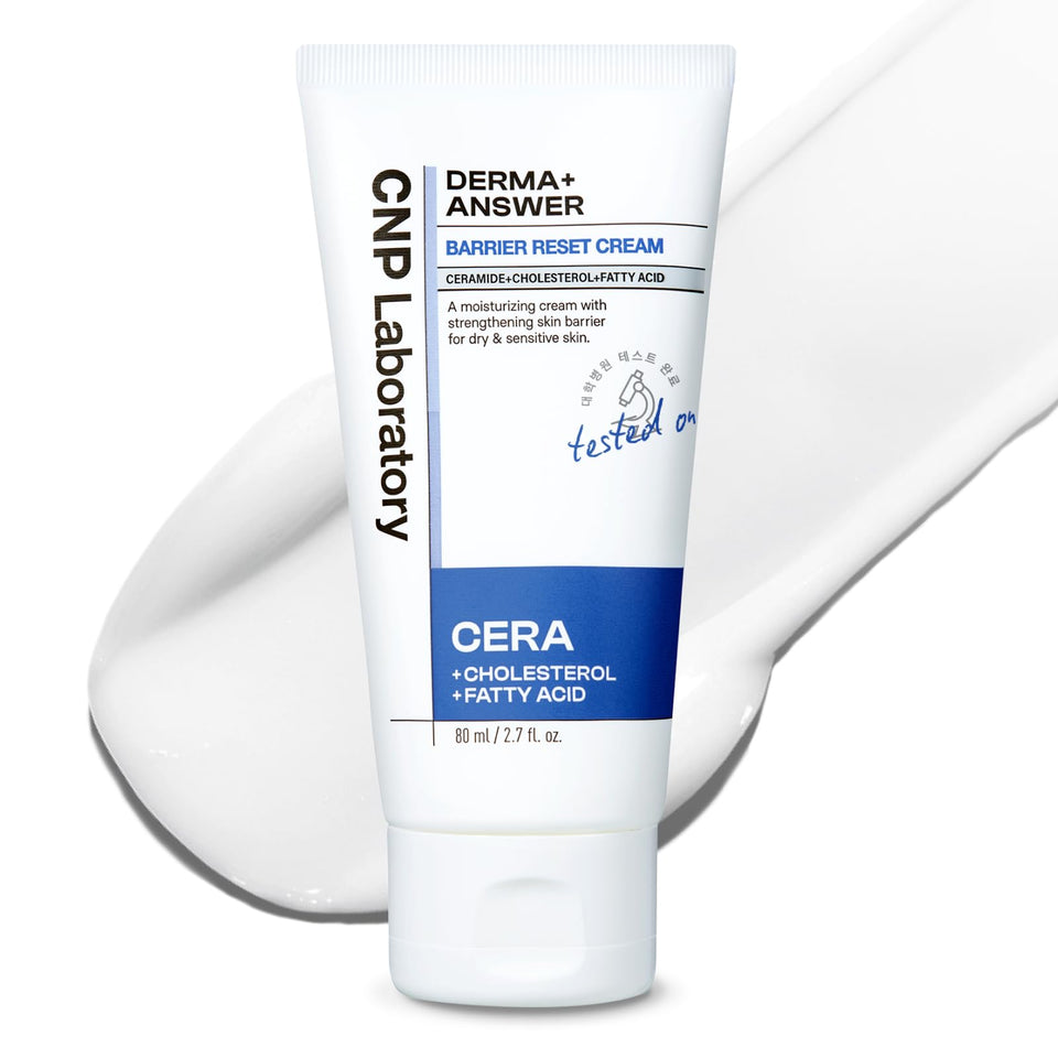 CNP Barrier Reset Cream front packaging showing jar and labeling for clear product ID and use