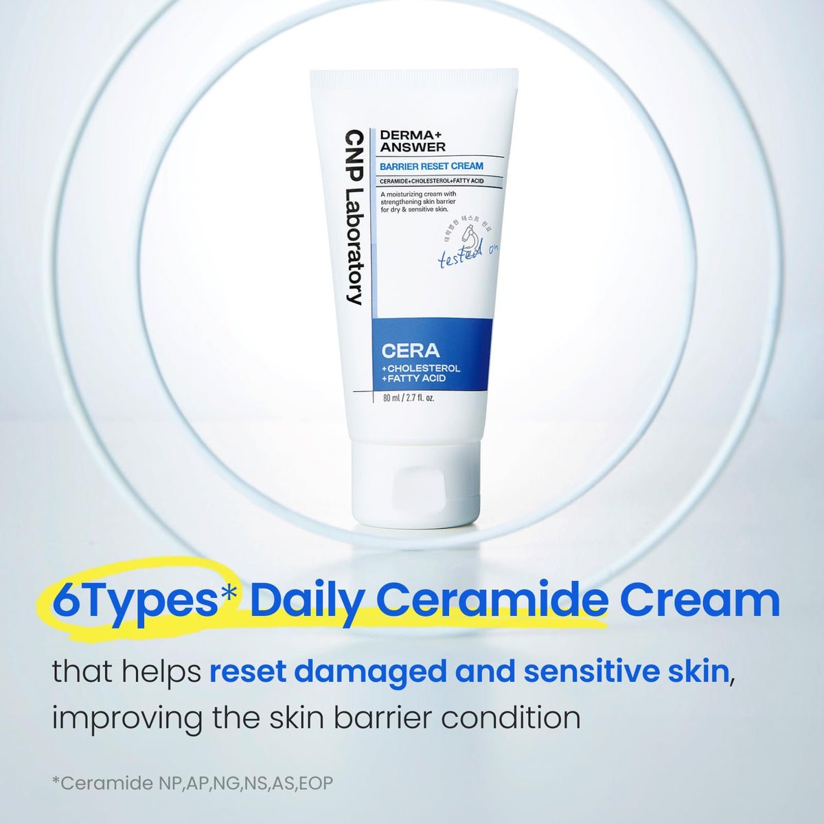 CNP Barrier Reset Cream open jar close-up showing rich cream texture and deep hydration benefits