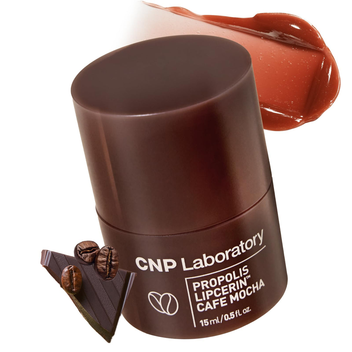 CNP front packaging showing compact café lip butter and product name for travel convenience