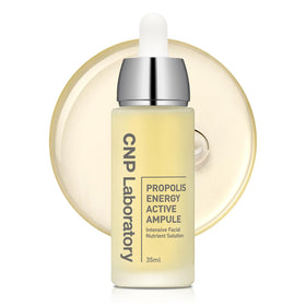 CNP bottle front view showing compact ampoule and branding for travel-friendly hydration