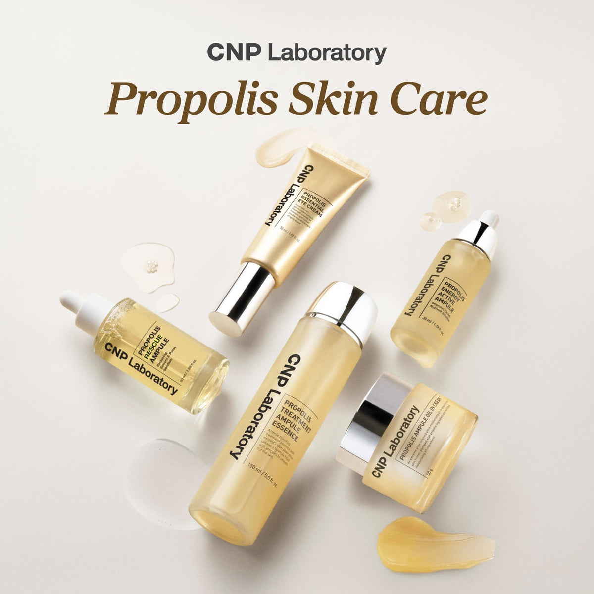 bathroom counter scene with CNP serum in a routine demonstrating easy layering benefit