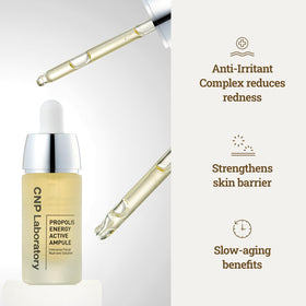 CNP propolis ingredient display emphasizing natural nourishment for skin