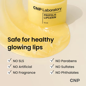 CNP product in use as overnight lip mask on bedside table, suggests nighttime repair