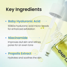 CNP niacinamide ingredient capsule image highlighting pore-refining action