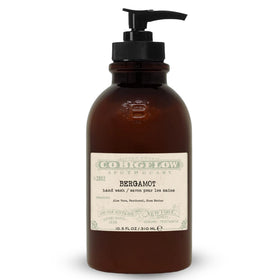 C.O. Bigelow bottle front view showing bergamot hand wash branding and elegant bottle