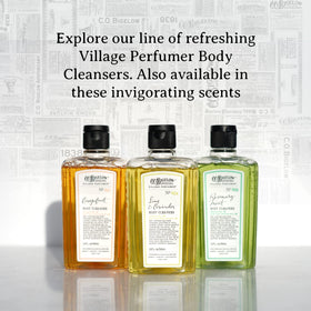 C.O. Bigelow in a bathroom setting showing lifestyle use and appealing scent