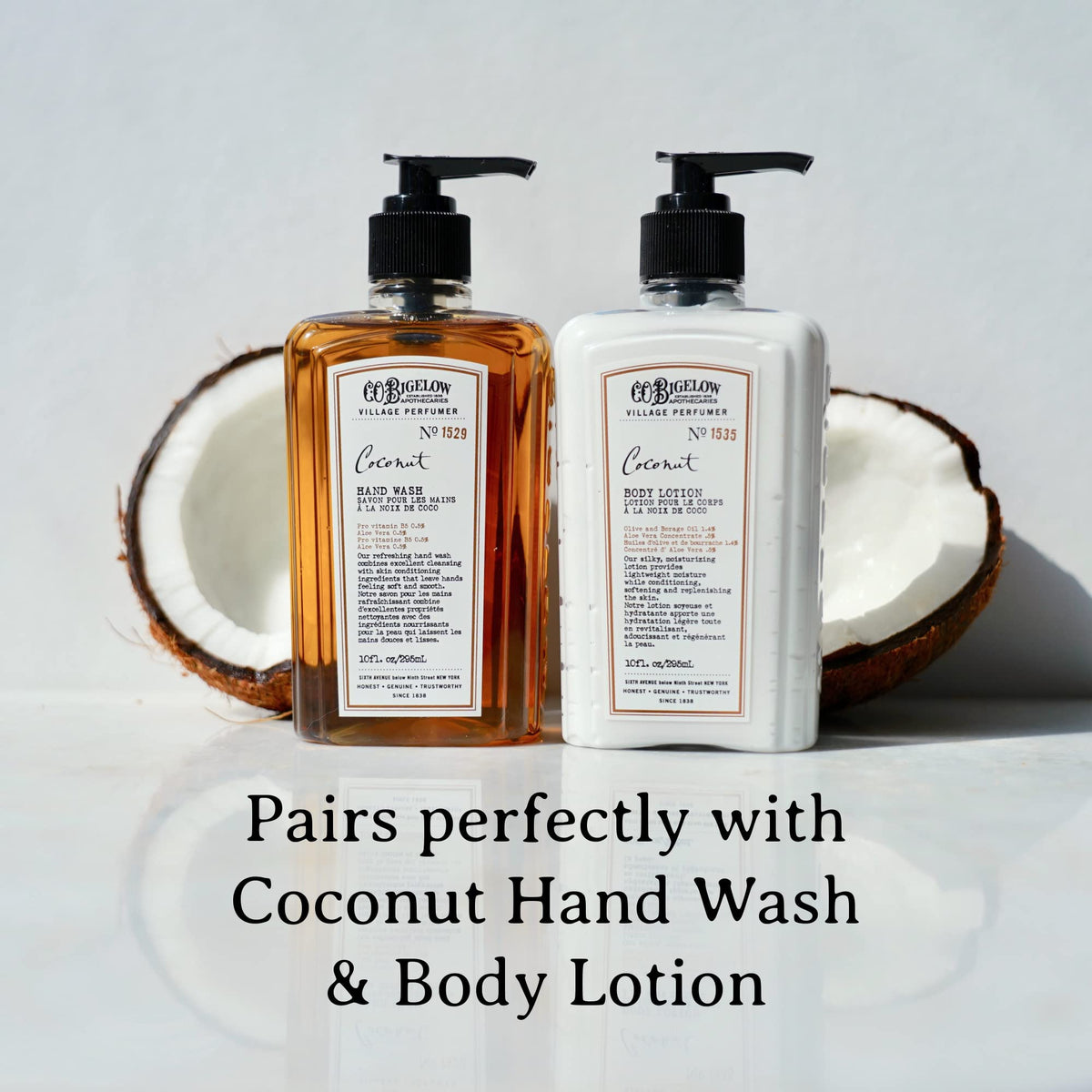 C.O. Bigelow label detail highlighting product claims and formulation