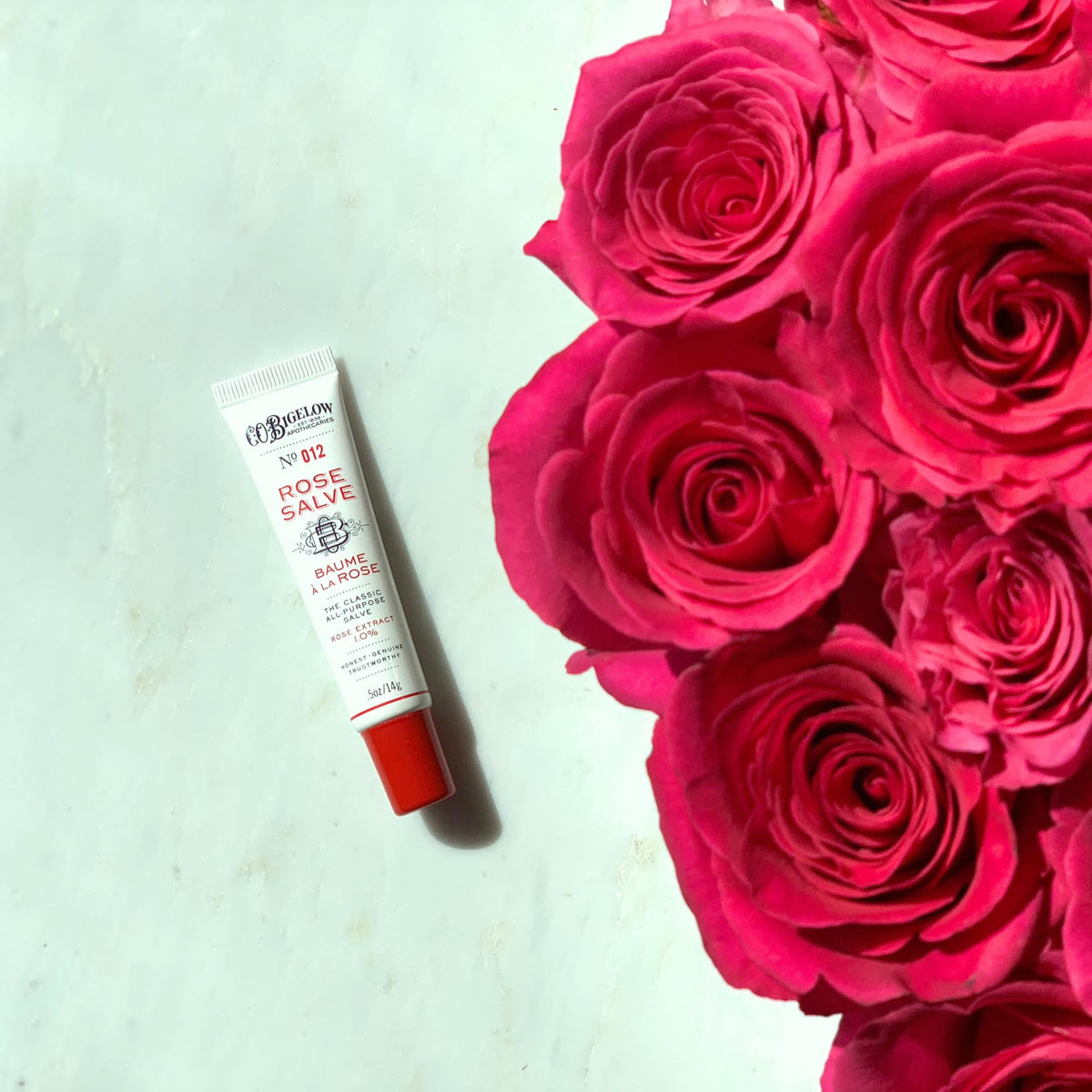 C.O. Bigelow ingredients flatlay showing natural oils and moisturizing benefits