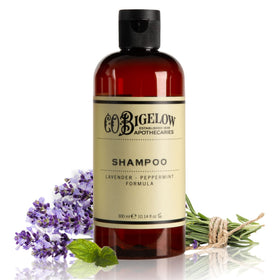 C.O. Bigelow front bottle showing product branding and calming scent