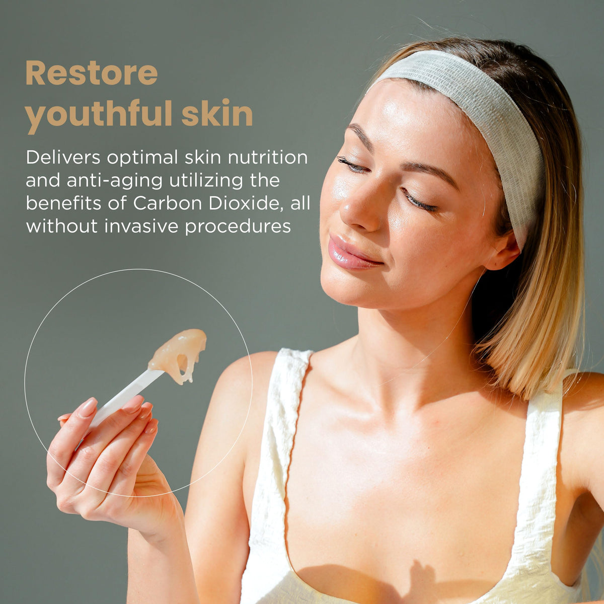 CO2Lift before and after montage showing visible brightening effect