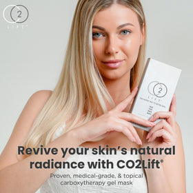 CO2Lift gel texture close-up illustrating smooth hydrating formula