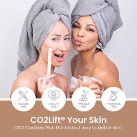 CO2Lift after treatment skin appears firmer and more radiant