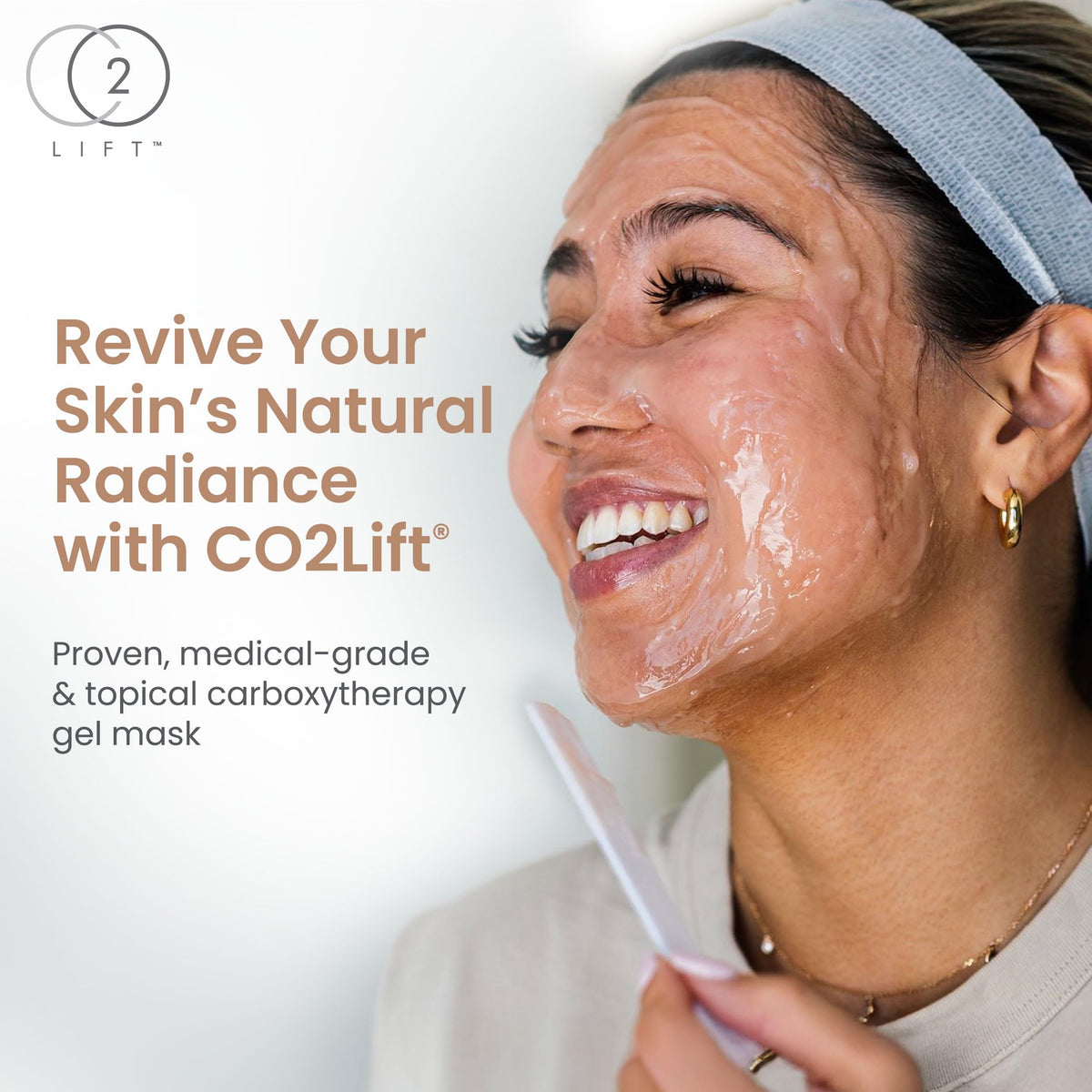 CO2Lift gel texture close-up illustrating smooth hydration