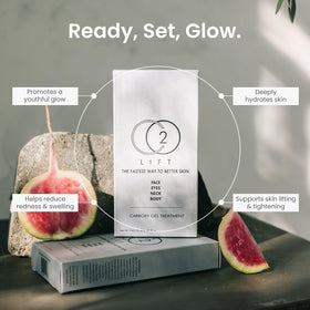 CO2Lift removed mask with leftover serum for skin nourishment