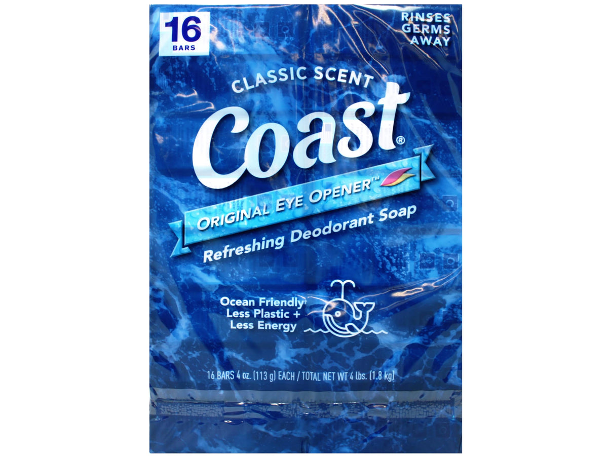 Coast bar close-up foam highlights thick lather and thorough cleansing