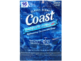 Coast bar close-up foam highlights thick lather and thorough cleansing