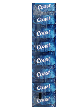 Coast bar held in hand demonstrates 4oz size and convenient portability