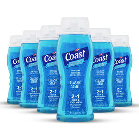 Coast front packaging showing classic scent and 18 fl oz size for convenience