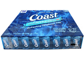 Coast label close-up displays ingredients and clear product information