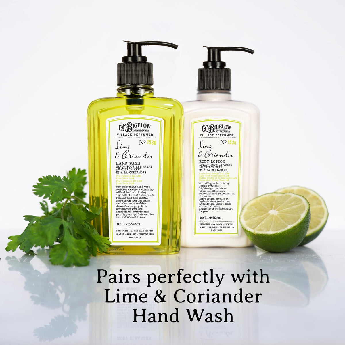 C. O. Bigelow lotion in bathroom lifestyle scene conveying everyday routine uplift