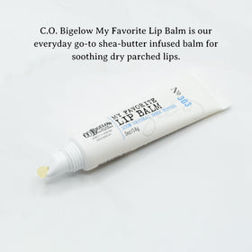 C. O. Bigelow open tube close-up highlighting smooth applicator benefit