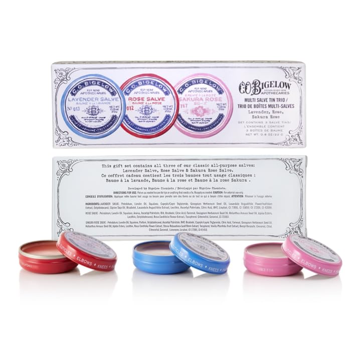 C. O. Bigelow rose tin open showing smooth salve texture for easy spread