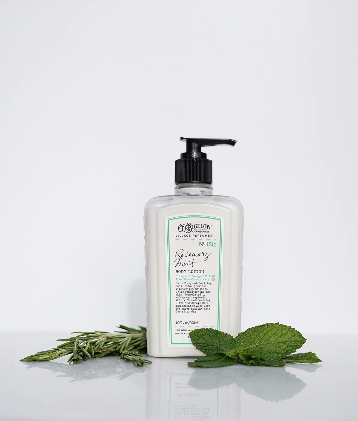 C. O. Bigelow lotion applied to feet and elbows showing targeted softening and care