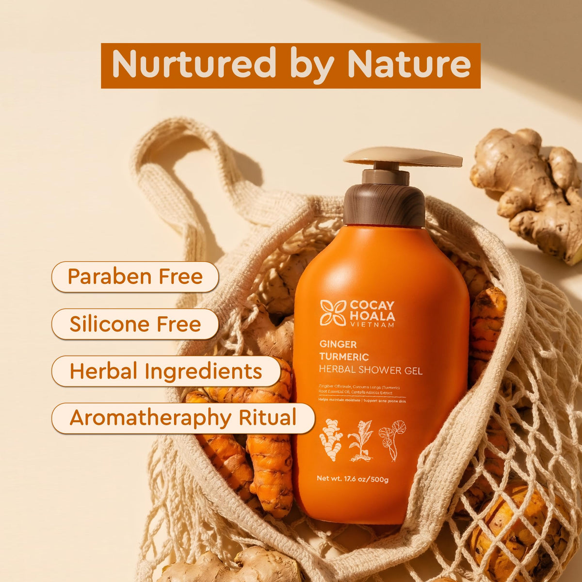 COCAY HOALA VIETNAM in-shower scene showing calming spa-like experience benefit