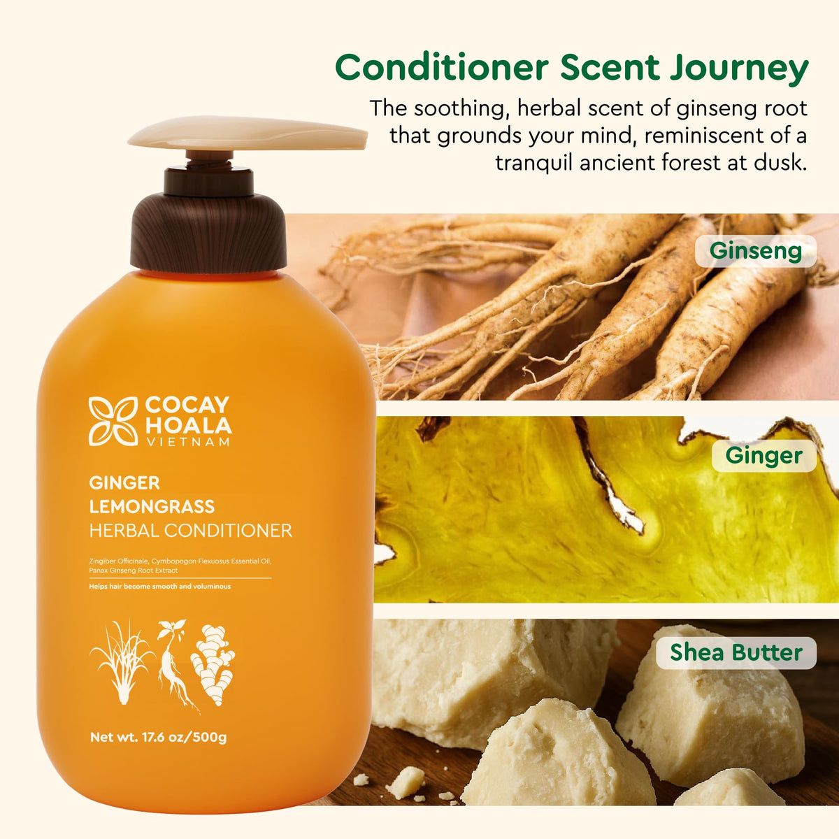 COCAY HOALA VIETNAM bottles styled on bathroom shelf for lifestyle appeal