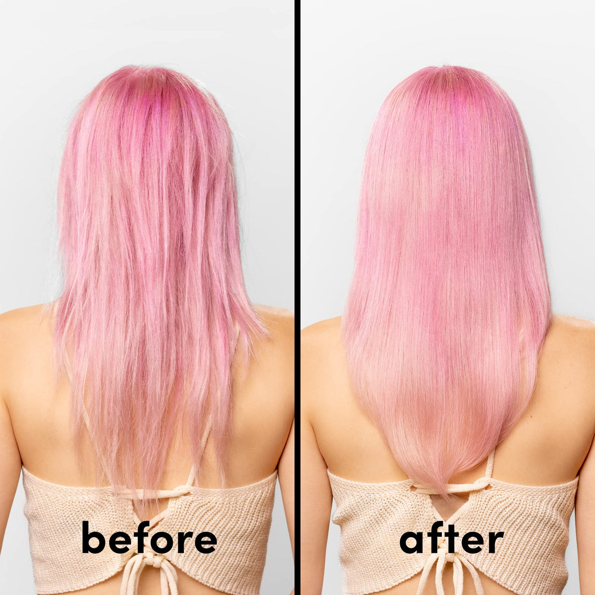 Coco & Eve being applied to hair demonstrating pre-shampoo use benefit