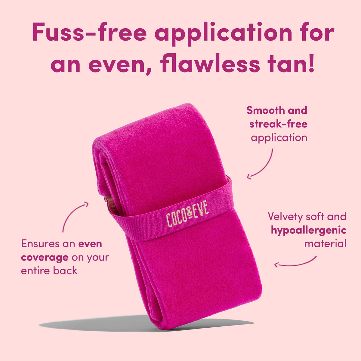 Coco & Eve applicator next to Sunny Honey foam for compatible product pairing