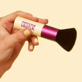 Coco & Eve bottle pump and label detail highlighting color guide technology