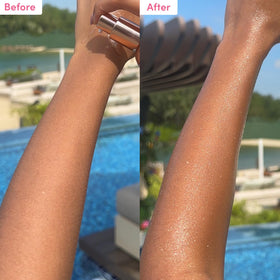 Coco & Eve bottle in hand size comparison for travel-friendly benefit