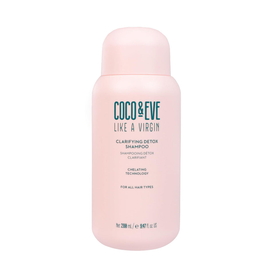 Coco & Eve front bottle showing product label and benefits