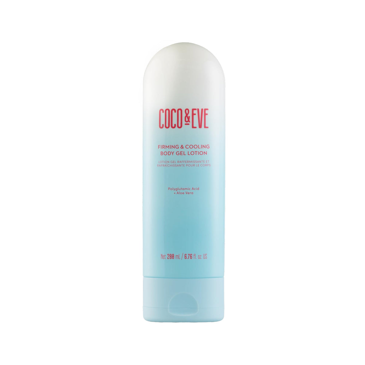 Coco & Eve front packaging showing gel-lotion and brand for easy identification
