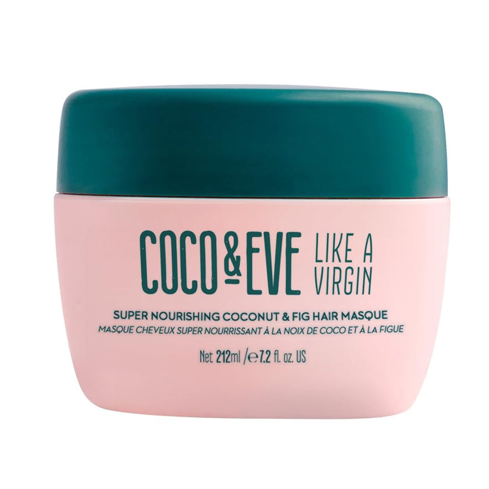 Coco & Eve front packaging showing masque jar and benefits