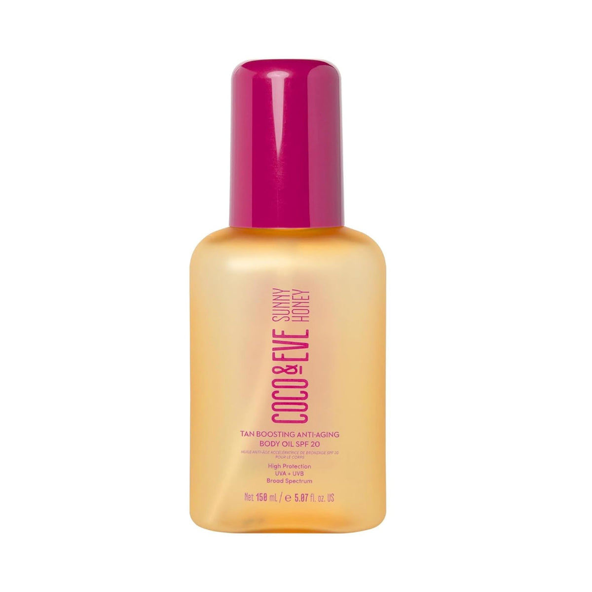 Coco & Eve front spray bottle showing product and easy application benefit