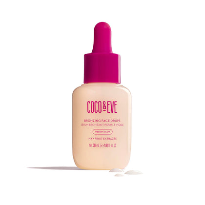 Coco & Eve front packaging showing bottle and benefits