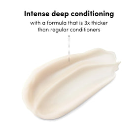 Coco & Eve opened cap and creamy conditioner texture demonstrating spreadability benefit
