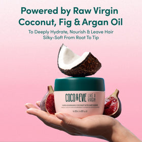 Coco & Eve 212 ml jar in hand showing product scale and value