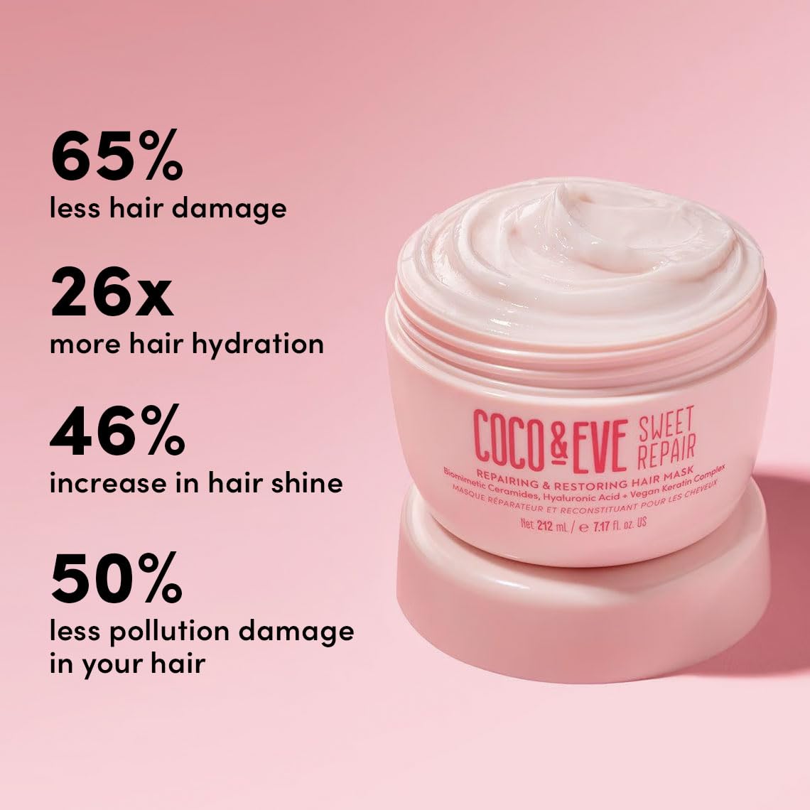 Coco & Eve mask with tropical botanicals illustrating natural fruit nutrient infusion