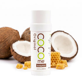 CoCo Me front packaging showing 2.2oz stick and organic branding for easy identification
